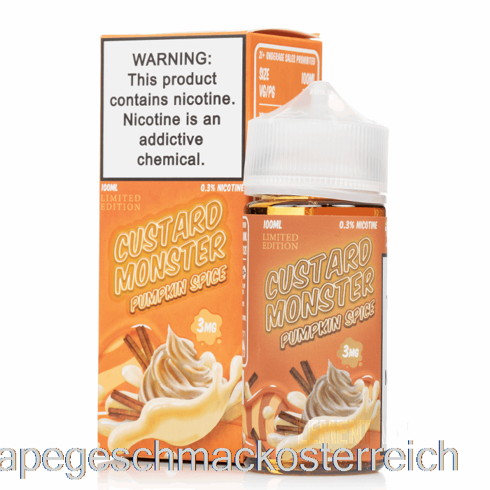 Kürbisgewürz - Custard Monster - 100 Ml 6 Mg Vape-Geschmack